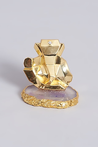 Gold Plated Lord Ganesha Sculpture by  La Belle Vie (LBV)