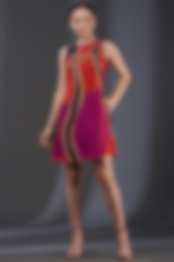 Multi-Colored Digital Printed Dress by Label Manasi
