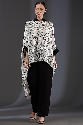 Multi-Colored Digital Printed Shirt by Label Manasi