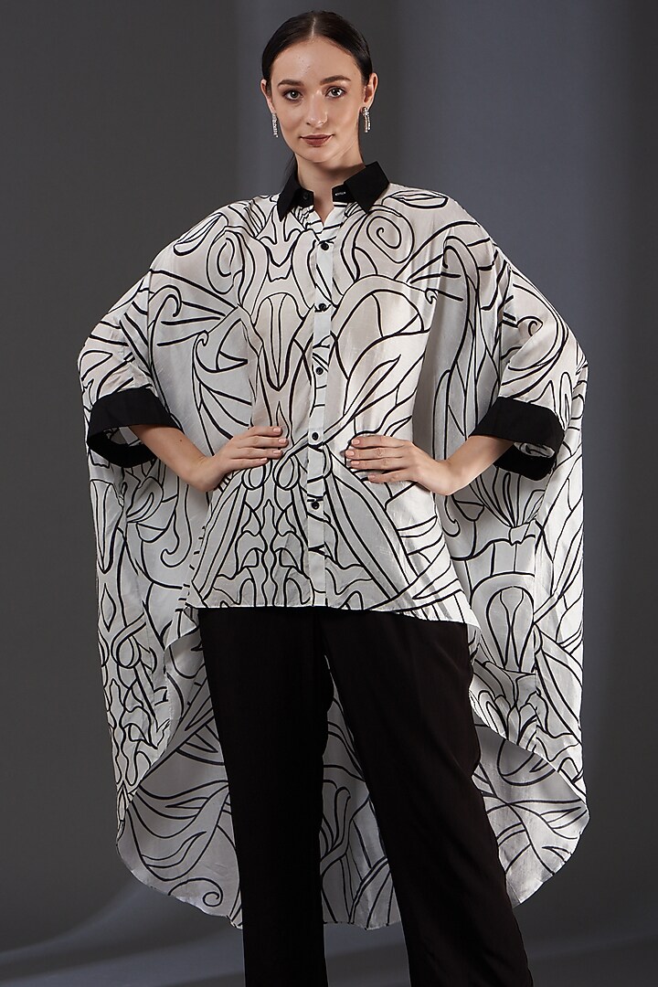 Multi-Colored Digital Printed Shirt by Label Manasi at Pernia's Pop Up Shop