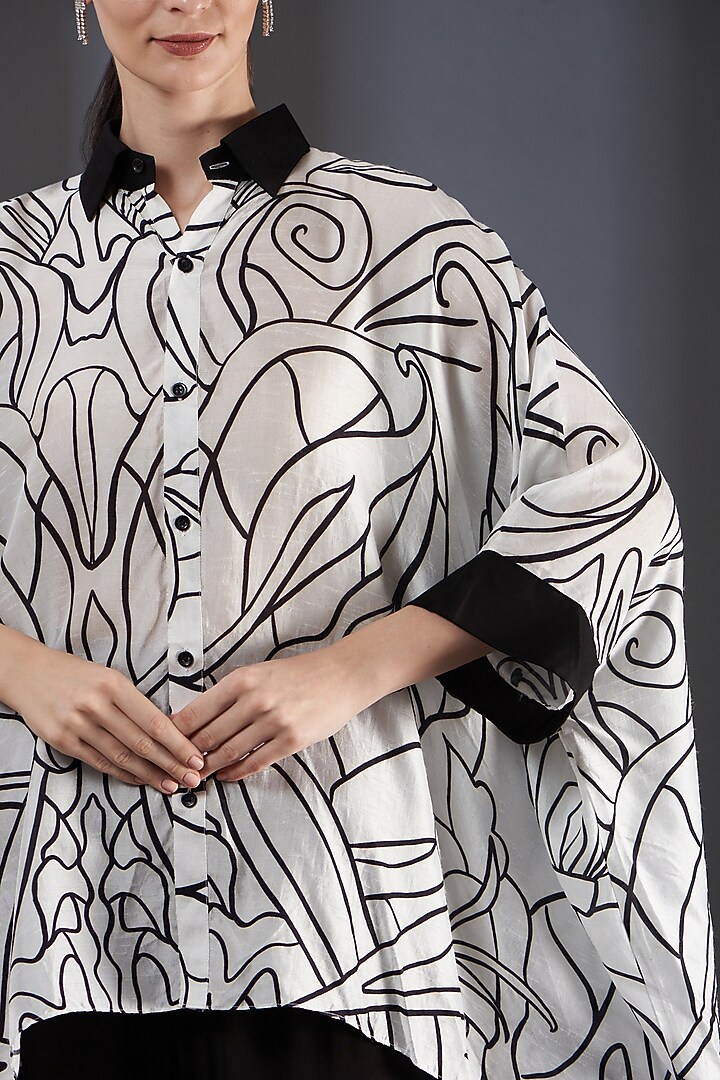 Multi-Colored Digital Printed Shirt by Label Manasi at Pernia's Pop Up Shop