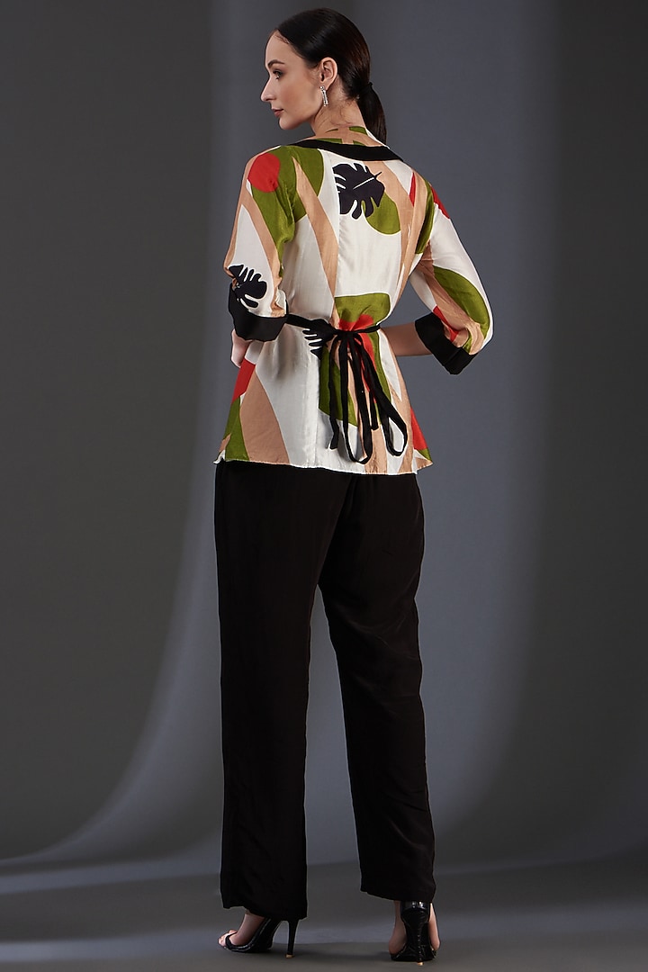 Multi-Colored Digital Printed Top by Label Manasi at Pernia's Pop Up Shop