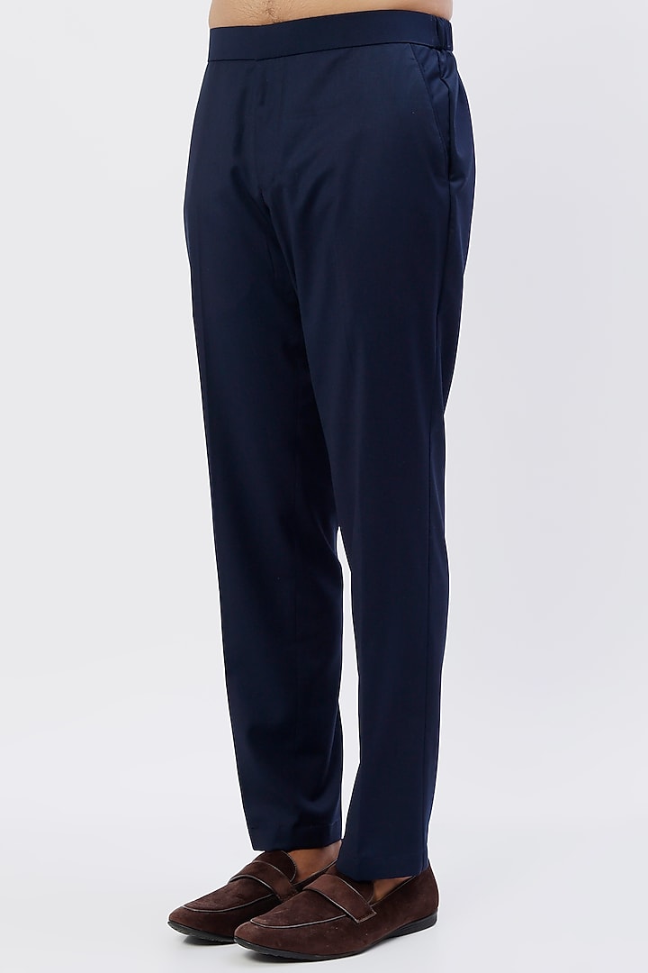 Midnight Suiting Bandhgala Jacket Set by LABEL CRESTELLI at Pernia's Pop Up Shop