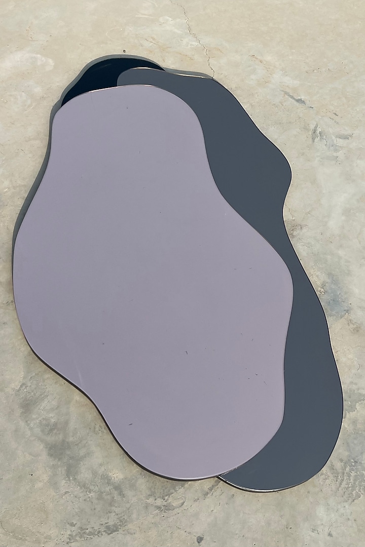 Rose Gold Mirrored-Glass & HDWR-HDF Abstract Printed Mirror by La Dimora Selections at Pernia's Pop Up Shop
