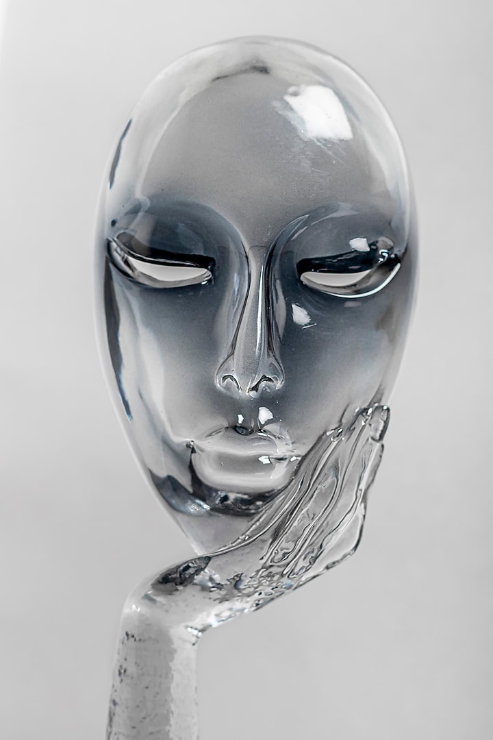 White & Blue Crystal Spellbound Sculpture by La Dimora Selections at Pernia's Pop Up Shop