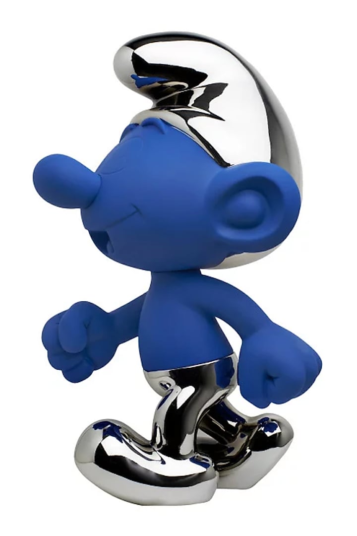 Blue Resin Handcrafted Smurf Figurine by La Dimora Selections at Pernia's Pop Up Shop