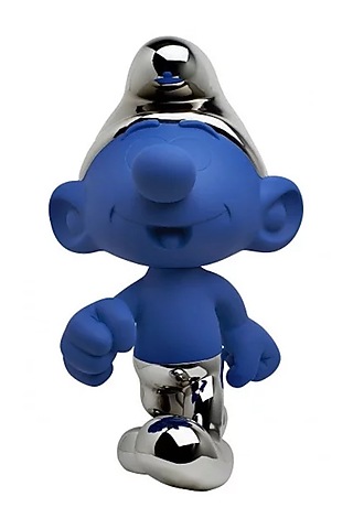 Blue Resin Handcrafted Smurf Figurine by La Dimora Selections