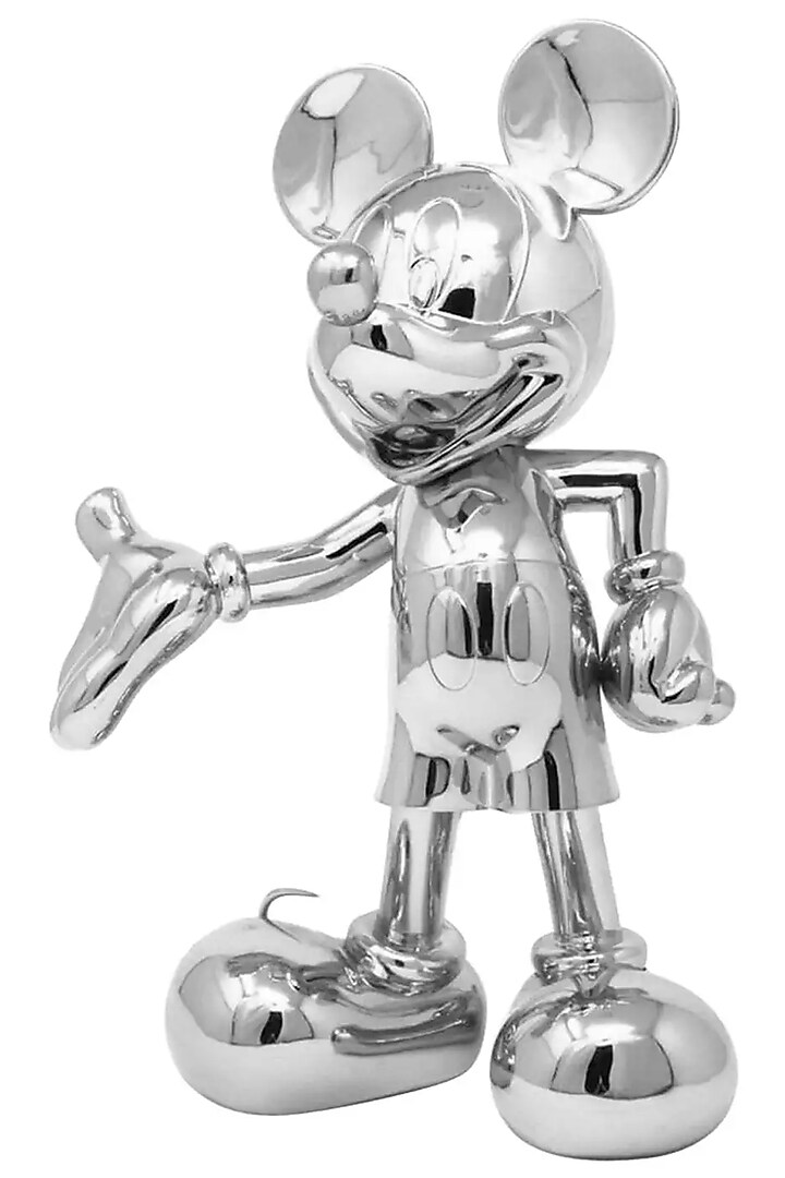 Silver Resin Handcrafted Mickey Mouse Figurine by La Dimora Selections at Pernia's Pop Up Shop