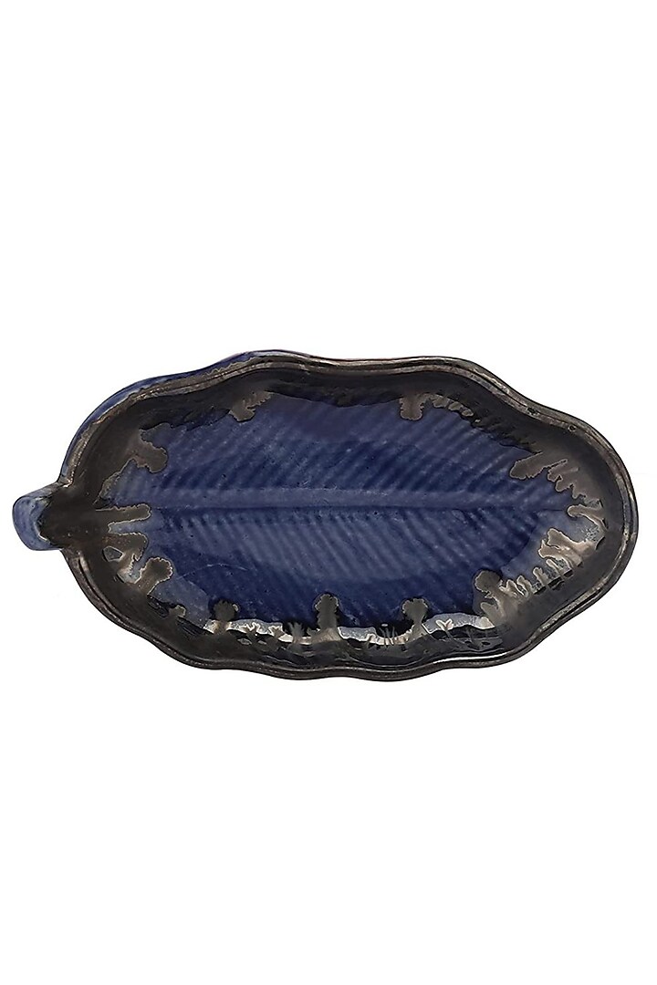 Blue Ceramic Handcrafted Platter Set by La Dimora Selections at Pernia's Pop Up Shop