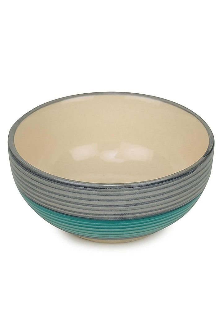 Green Ceramic Handcrafted Serving Bowl Set by La Dimora Selections at Pernia's Pop Up Shop