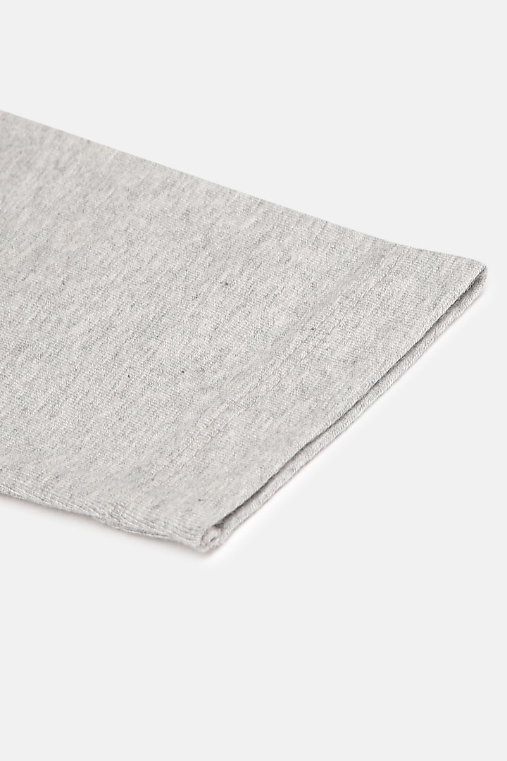 Grey Cotton & Spandex T-Shirt by LADORE at Pernia's Pop Up Shop