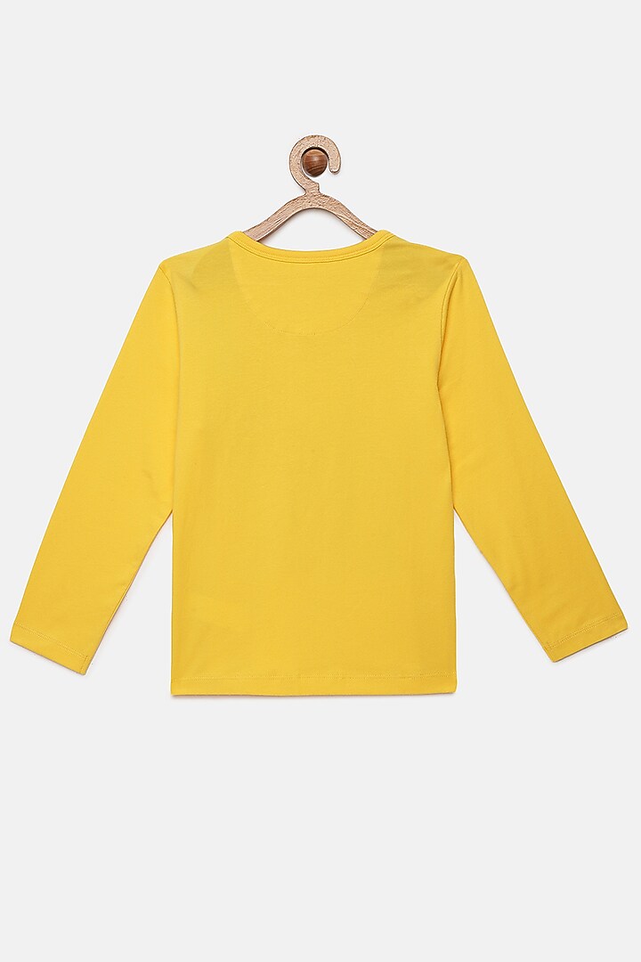 Yellow Cotton & Spandex T-Shirt by LADORE at Pernia's Pop Up Shop