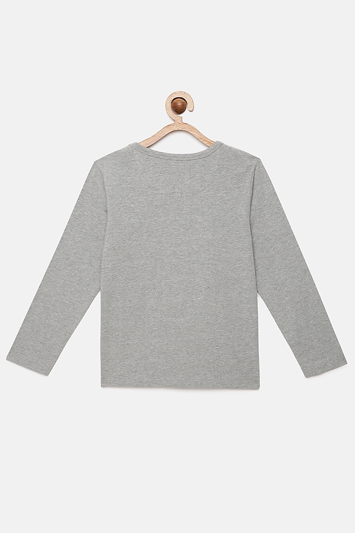 Grey T-Shirt In Pure Cotton by LADORE at Pernia's Pop Up Shop