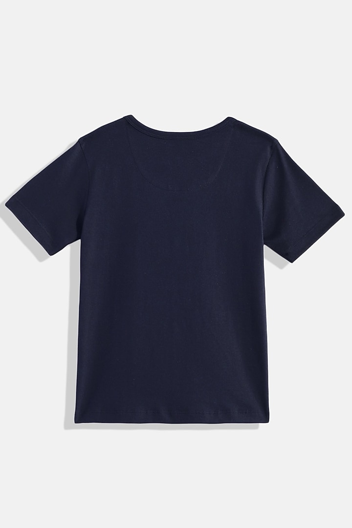 Blue Cotton T-Shirt For Boys by LADORE at Pernia's Pop Up Shop