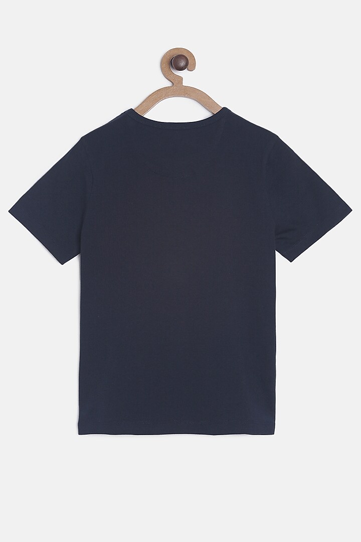 Black Cotton Printed T-Shirt For Boys by LADORE at Pernia's Pop Up Shop
