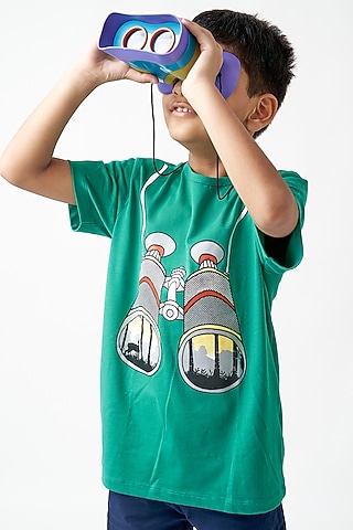 Green Cotton T-Shirt by LADORE