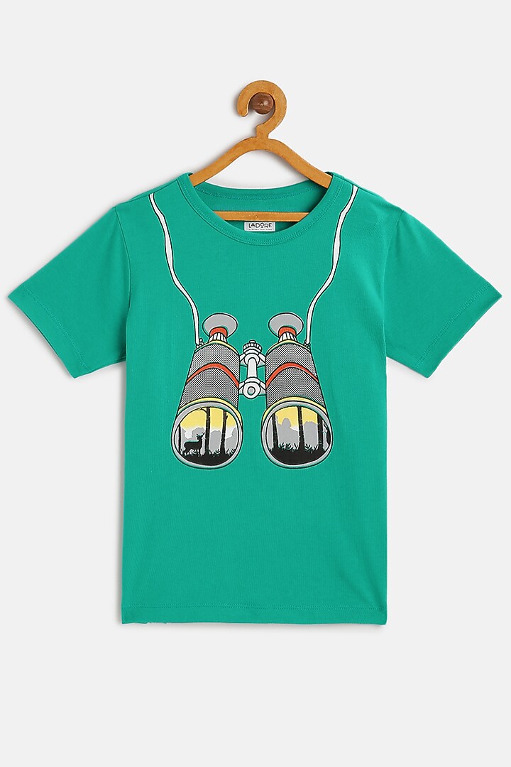 Green Cotton T-Shirt by LADORE at Pernia's Pop Up Shop