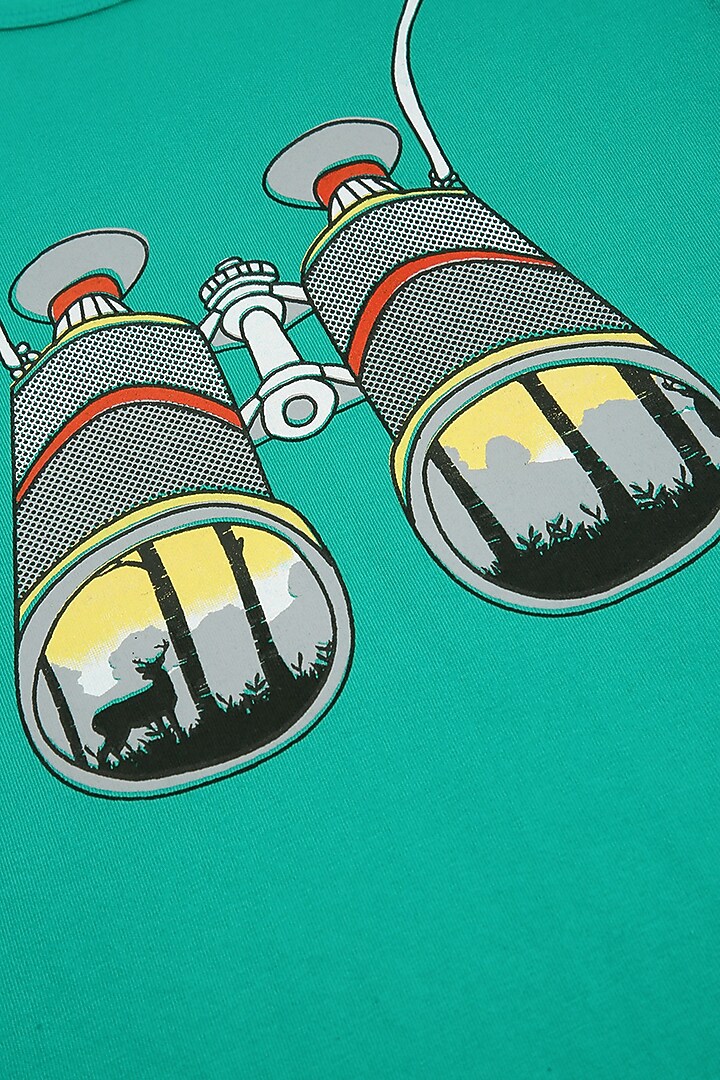 Green Cotton T-Shirt by LADORE at Pernia's Pop Up Shop