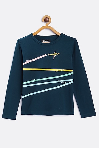 Teal Cotton T-Shirt by LADORE