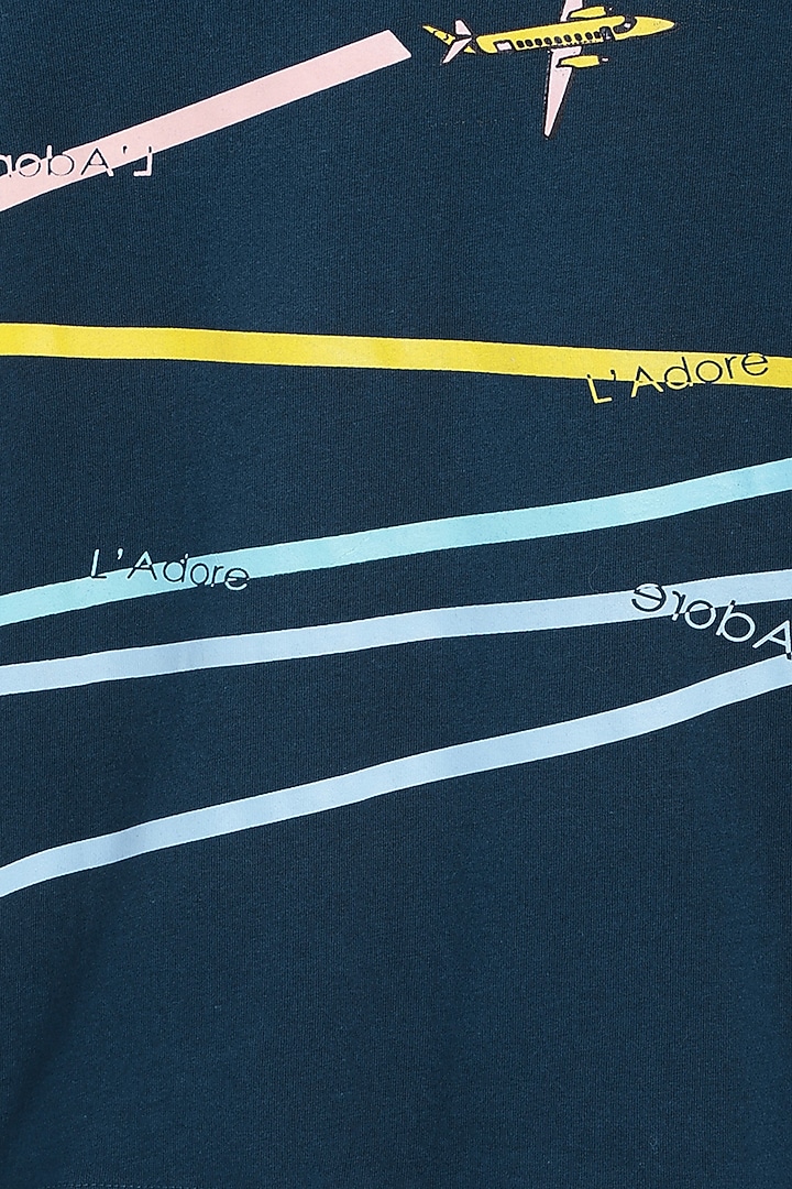 Teal Cotton T-Shirt by LADORE at Pernia's Pop Up Shop