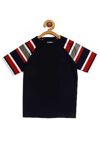 Black Pure Cotton T-Shirt by LADORE