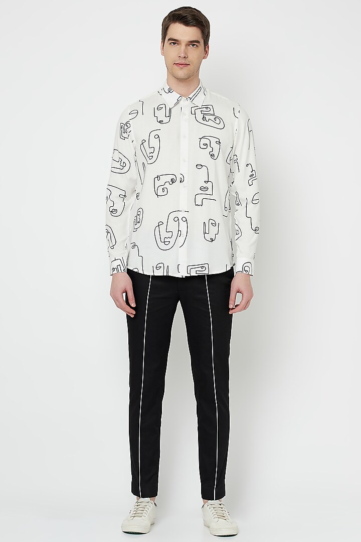 Off-White Printed Shirt by LACQUER Embassy