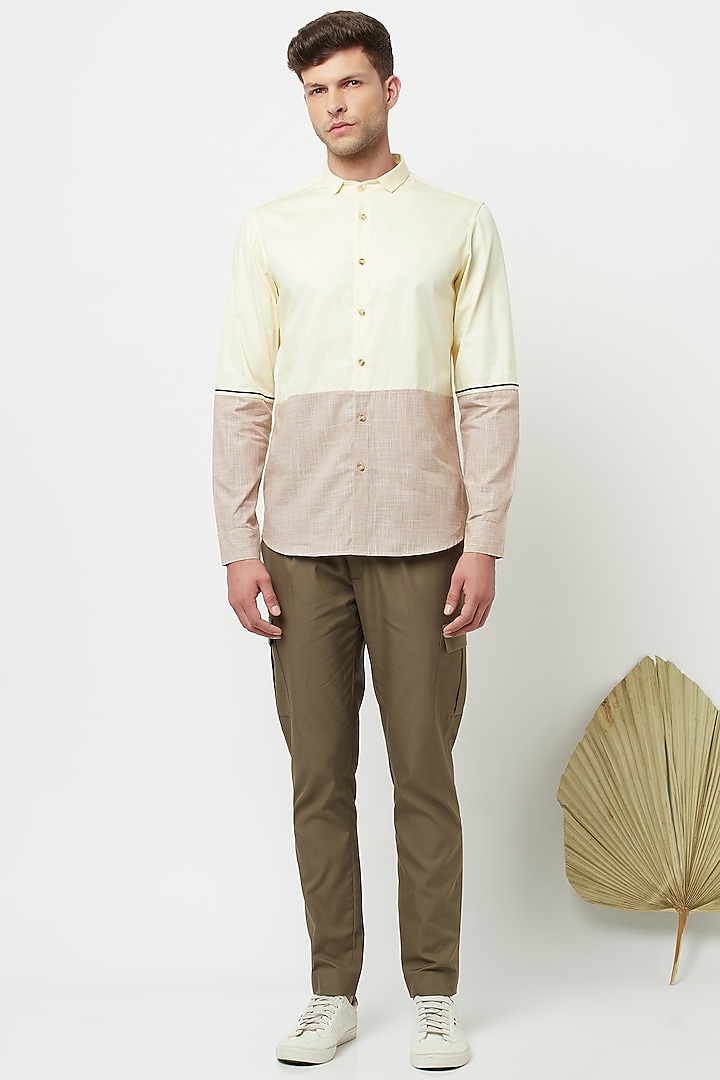 Yellow Cotton Shirt by Lacquer Embassy