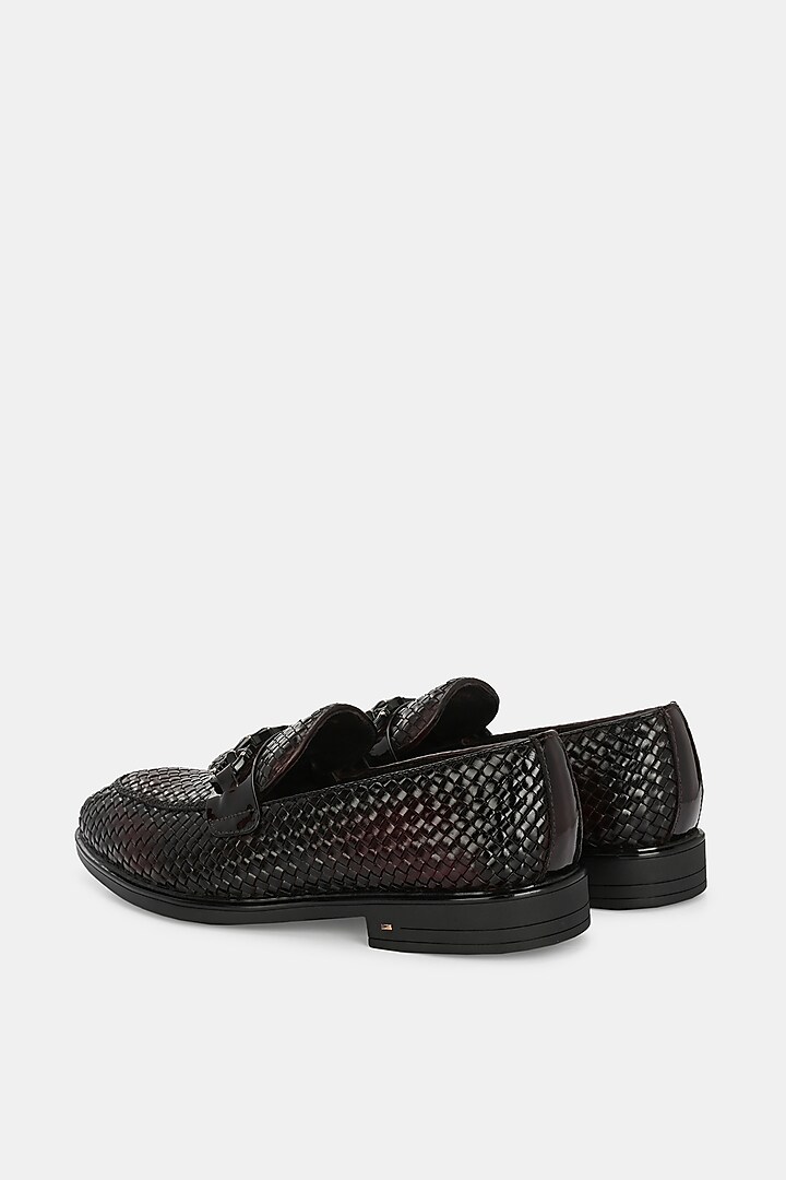 Cherry Genuine Spanish Leather Handcrafted Loafers by LAFATTIO at Pernia's Pop Up Shop