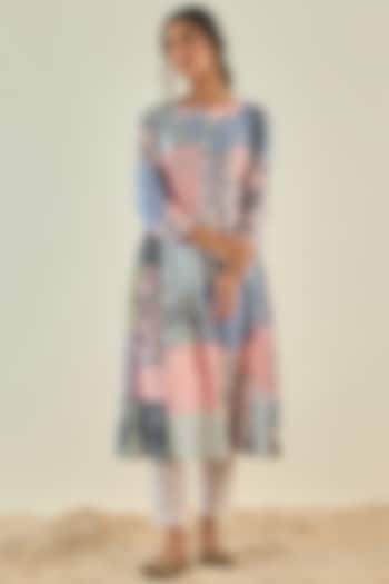 Multi-Colored Cotton Rayon Kurta Set by Lahario at Pernia's Pop Up Shop