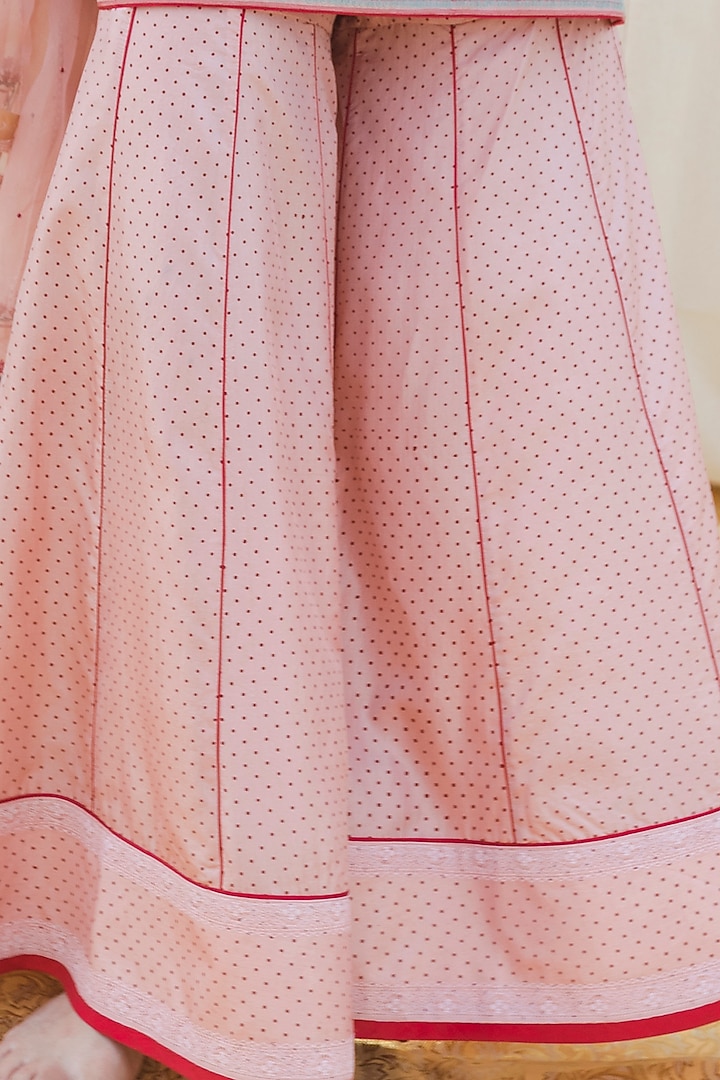 Blush Pink Embroidered Wedding Sharara Set by Lajjoo C at Pernia's Pop Up Shop