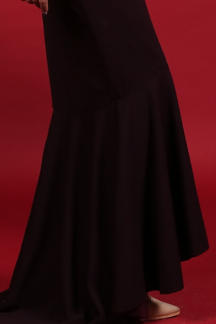 Plum Mermaid Gown With Cut-Outs by Label Kaleido at Pernia's Pop Up Shop
