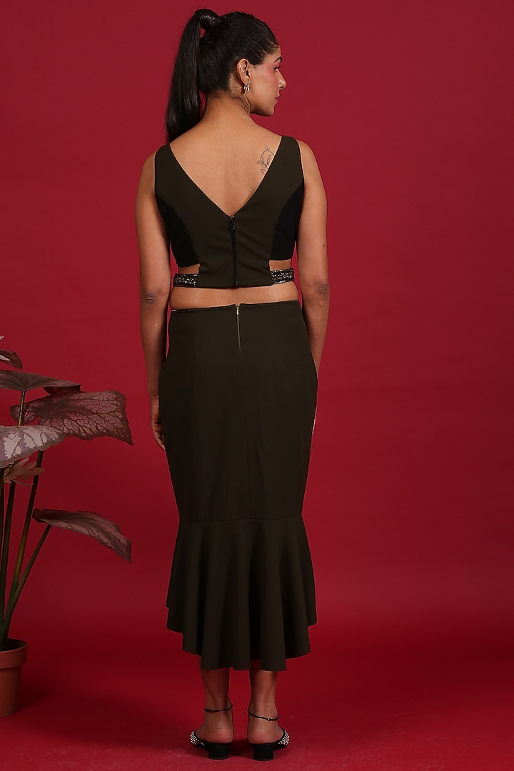 Olive Mermaid Vacation Dress by Label Kaleido at Pernia's Pop Up Shop