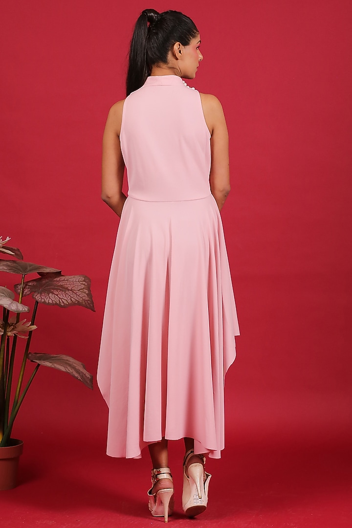 Pink Embellished Trench Coat Vacation Dress by Label Kaleido at Pernia's Pop Up Shop