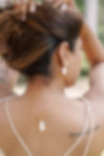 14kt Gold Finish Pearl Snowman Pendant Necklace by La marque M at Pernia's Pop Up Shop