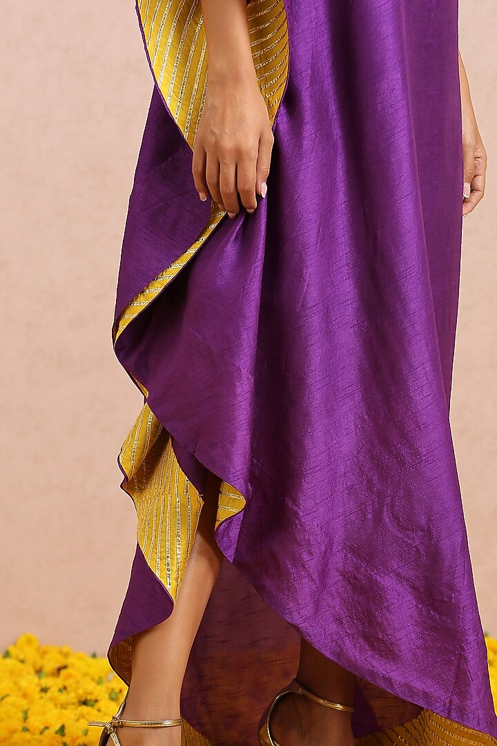 Plum Embroidered Tunic by Label Nitika at Pernia's Pop Up Shop