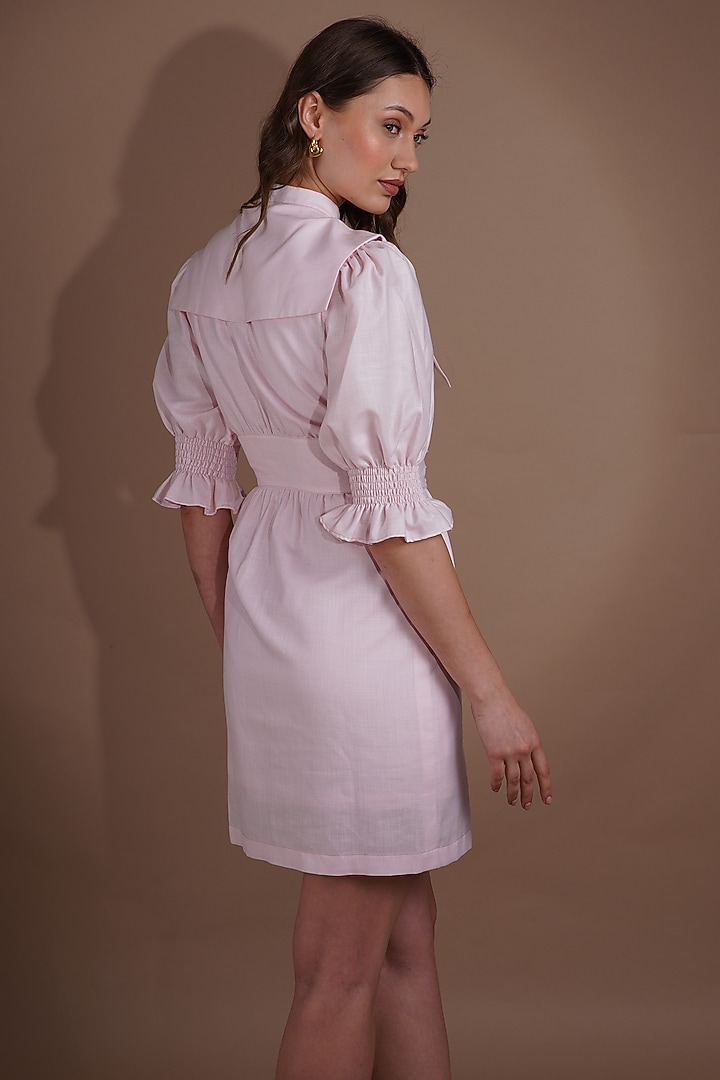 Crystal Pink Summer Shirt Dress by Label Nupur Gupta at Pernia's Pop Up Shop