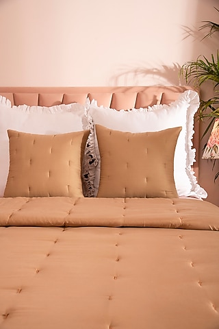 Light Brown Tencel Quilt Set by La Paloma