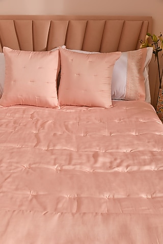 Peach Tencel Quilt Set by La Paloma