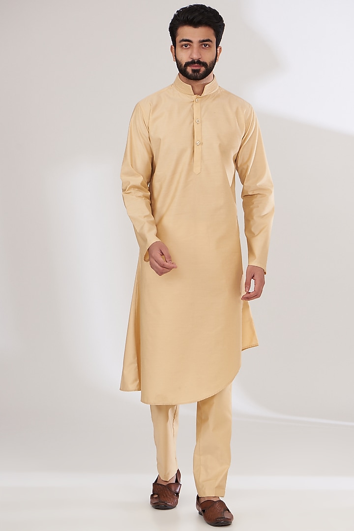 Multi-Colored Brocade Nehru Jacket Set by Laromani at Pernia's Pop Up Shop