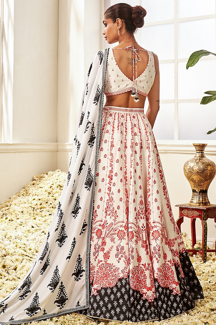 Pearl Embellished Lehenga Set