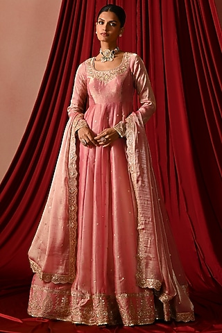 chinese dress ladies Ramsha Pakistani Luxury Organza Anarkali Suit