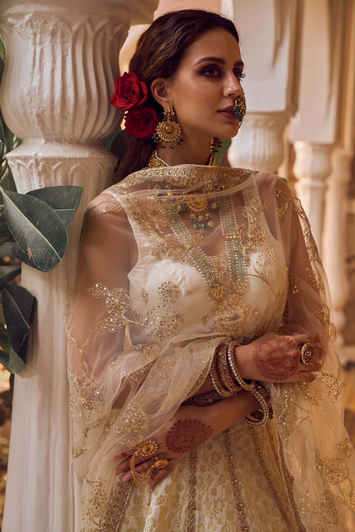 Buy Blue Brocade Embroidered Bridal Lehenga Set With Sleeveless Blouse For  Women by Shyam Narayan Prasad Online at Aza Fashions.