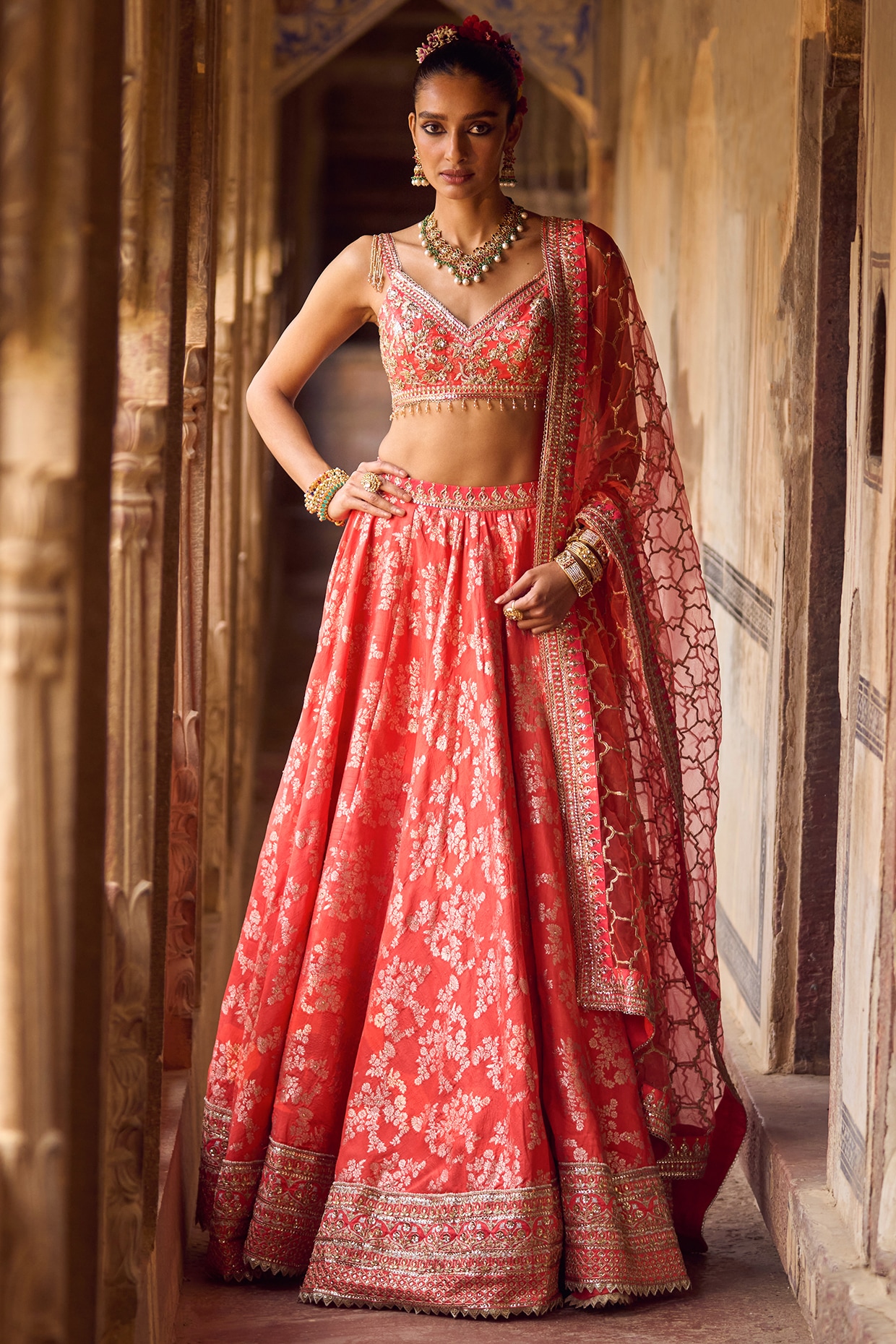 Buy Indian Brocade Lehenga Choli Set for Women Designer Indian Wear Ethnic  Indian Kurta Set for Women Ready to Ship Online in India - Etsy