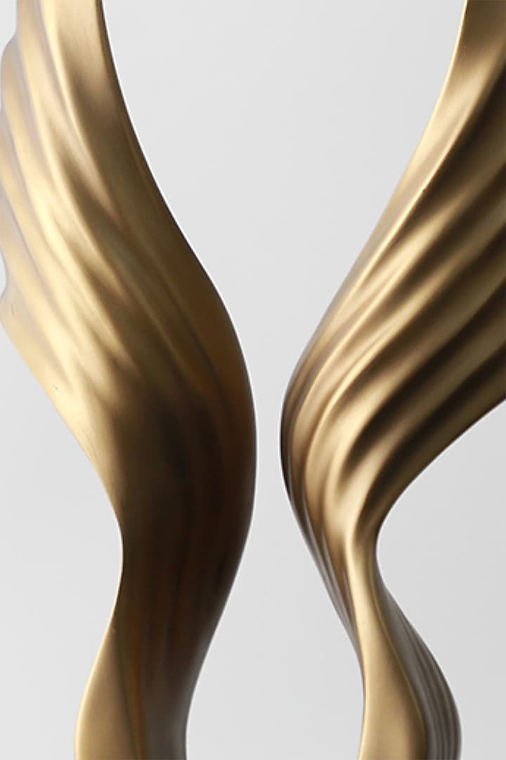 Golden Resin & Marble Wings Sculpture by La Dimora Selections at Pernia's Pop Up Shop