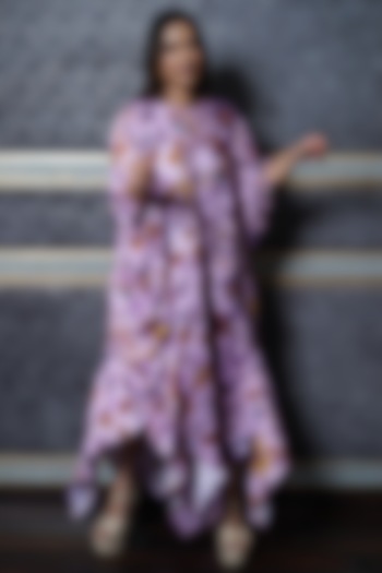 Lilac Digital Printed Dress by Leela By A
