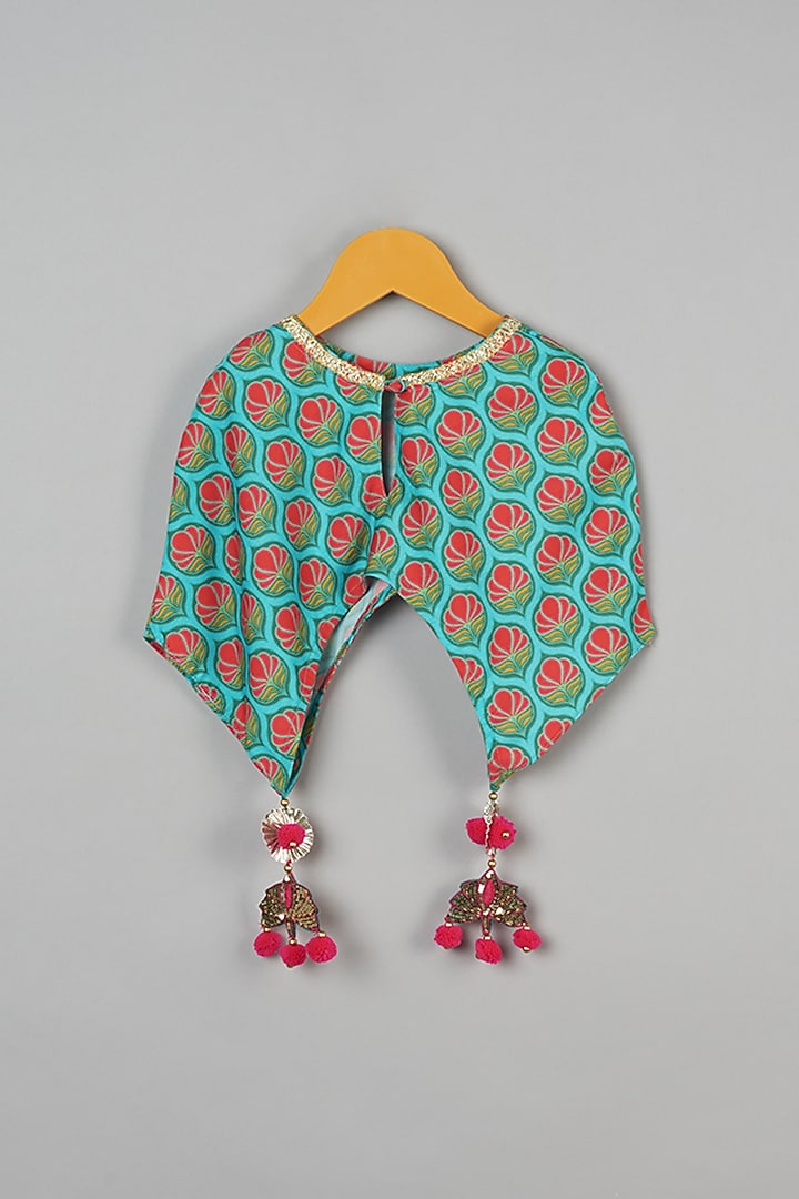 Yellow Muslin Dhoti Set For Girls by LITTLE BRATS at Pernia's Pop Up Shop