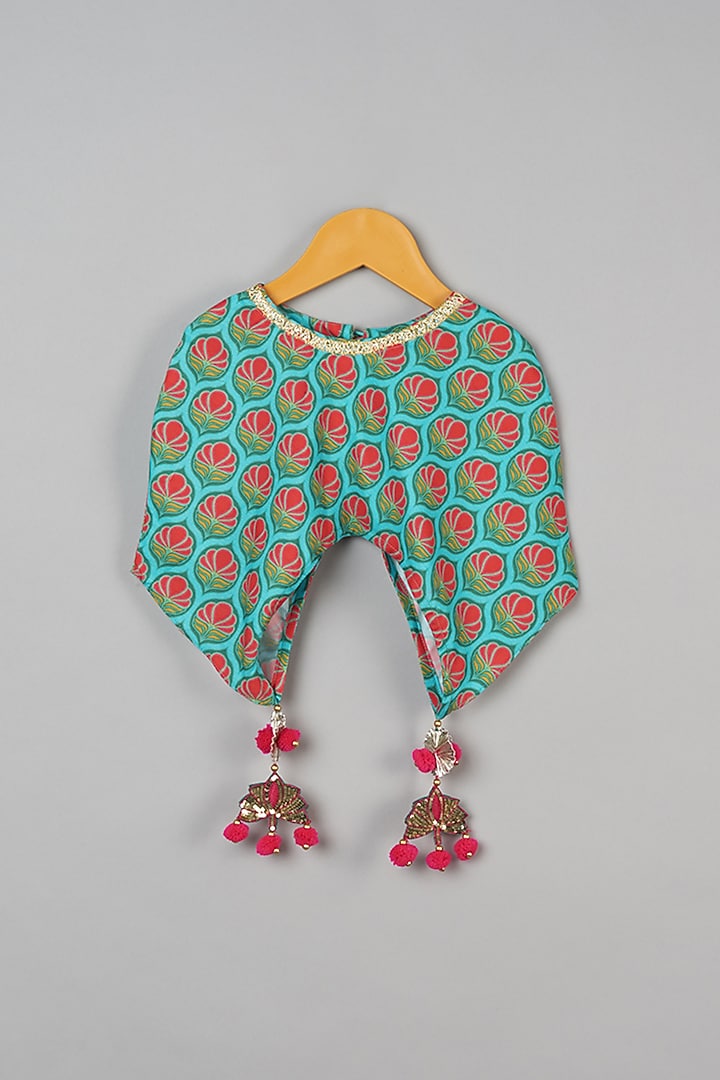 Yellow Muslin Dhoti Set For Girls by LITTLE BRATS at Pernia's Pop Up Shop