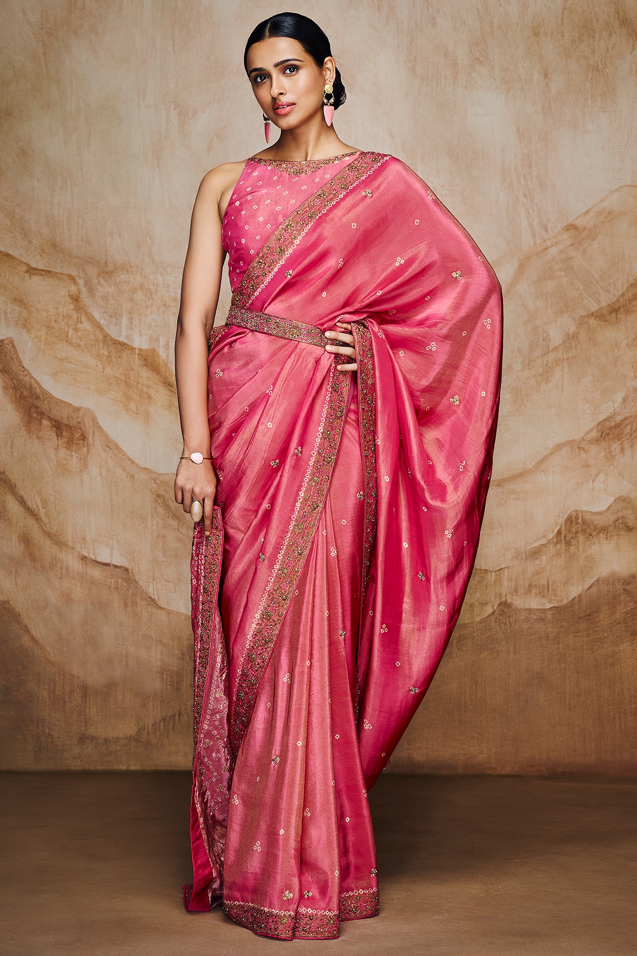 Online clearance bandhani sarees