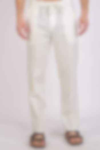 White Linen Pants by Linen Bloom Men