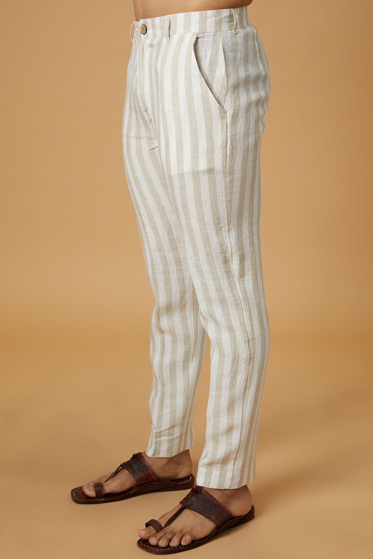 Buy U.S. Polo Assn. Men White & Navy Blue Striped Pure Cotton Lounge Pants  - Lounge Pants for Men 15259260 | Myntra